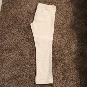 Women’s White Cropped Express Jeans